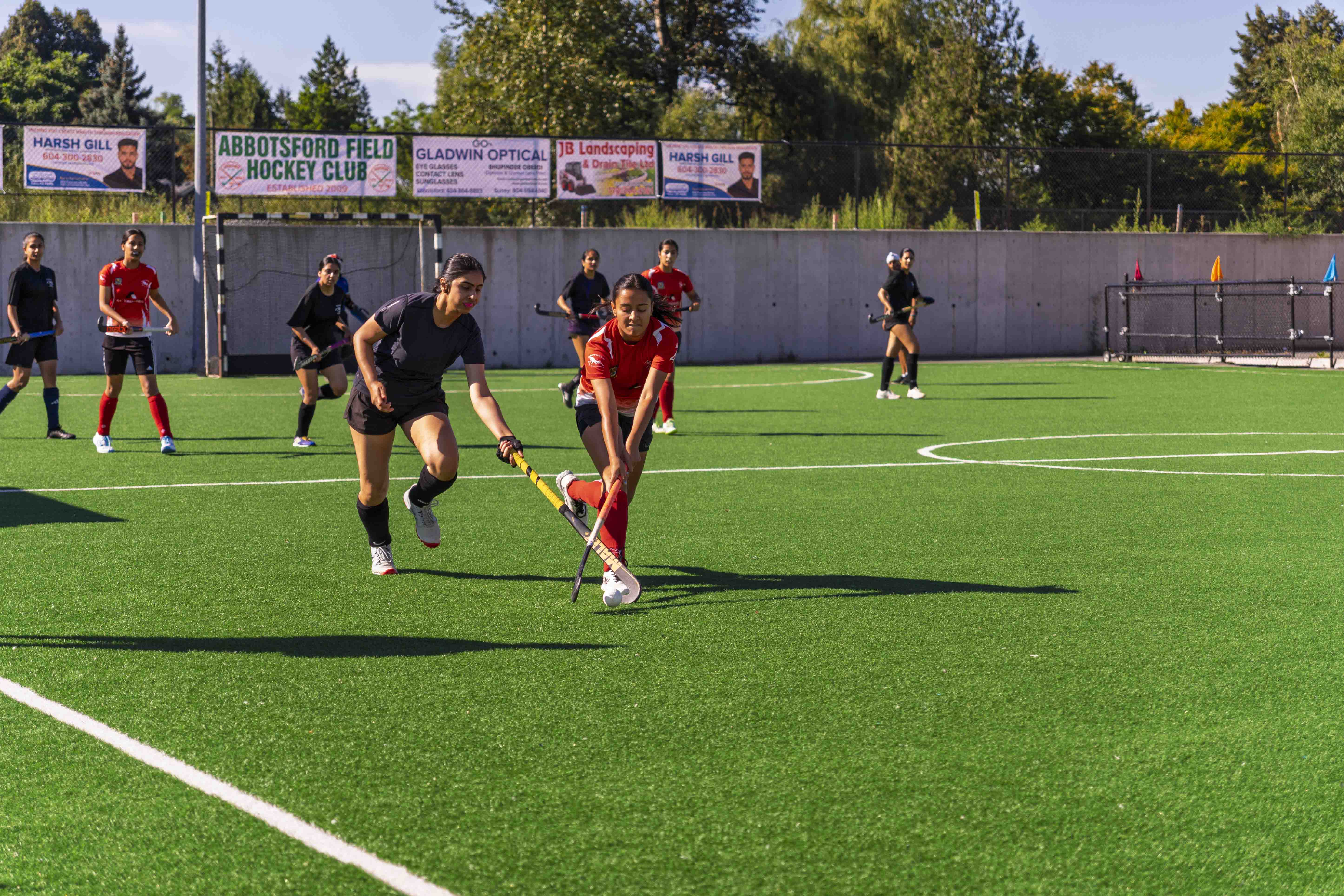 AFHC players training at the Dasmesh Punjabi School field hockey pitch